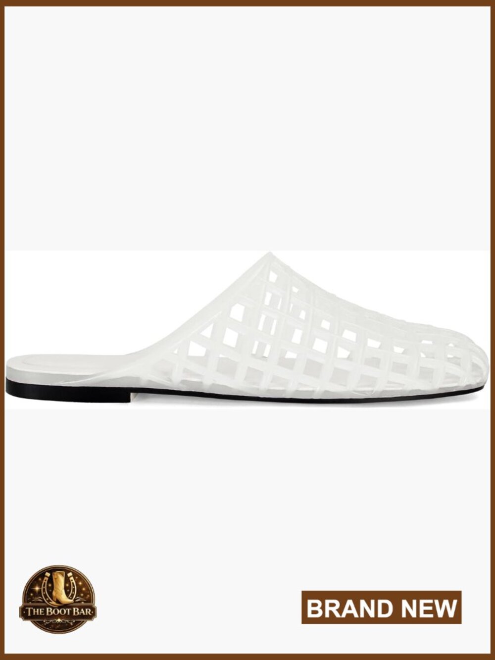 Women's Closed Toe Jelly Mule Sandals Slip On Casual Summer Slides